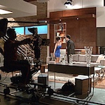 photo of a television set for a telenovela